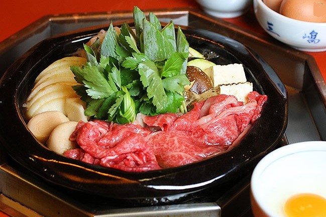 Sukiyaki at Mishima-tei